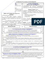 Chapitre 7 La Distinction de La Croissance Et Du Developpement Synthese PDF