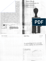 Blaug 1985 Metodologia de La Economia PDF