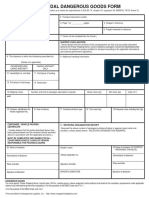 Multimodal Dangerous Goods Form: Shipper'S Declaration