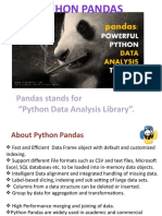 Pandas Stands For "Python Data Analysis Library"
