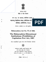 Concise title for Maharashtra Educational Institutions Act