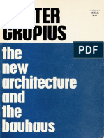 Gropius Walter The New Architecture and The Bauhaus 1965