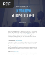 05 How To DEMO Your Product Well PDF