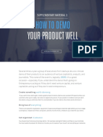 05 How To DEMO Your Product Well PDF