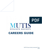 Careers Guide: MUTIS Finance Society Investments Team 2016