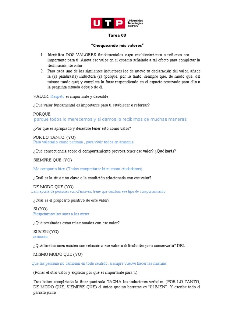 Valores Personales y su Impacto | PDF | Conceptos psicologicos | Science