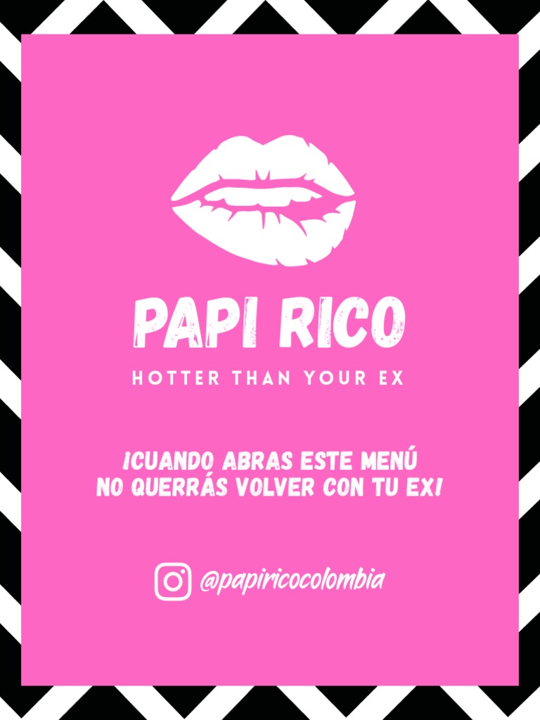 Menú Papi Rico: Delicias Irresistibles | PDF