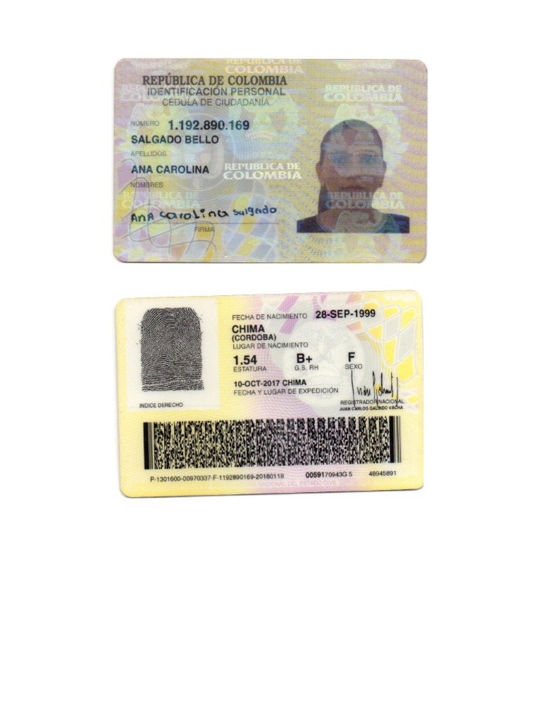 Cedula Ana Carolina PDF | PDF