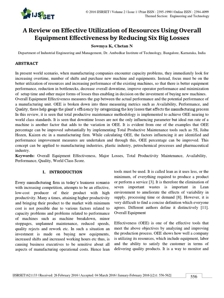 A Review On Effective Utilization of Res | PDF | Business Process ...