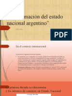Conformación Del Estado Nacional Argentino