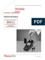 Advanced Portable Model AQ4000: Instruction Manual