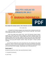 Soal PTS B. Indonesia Kelas 7