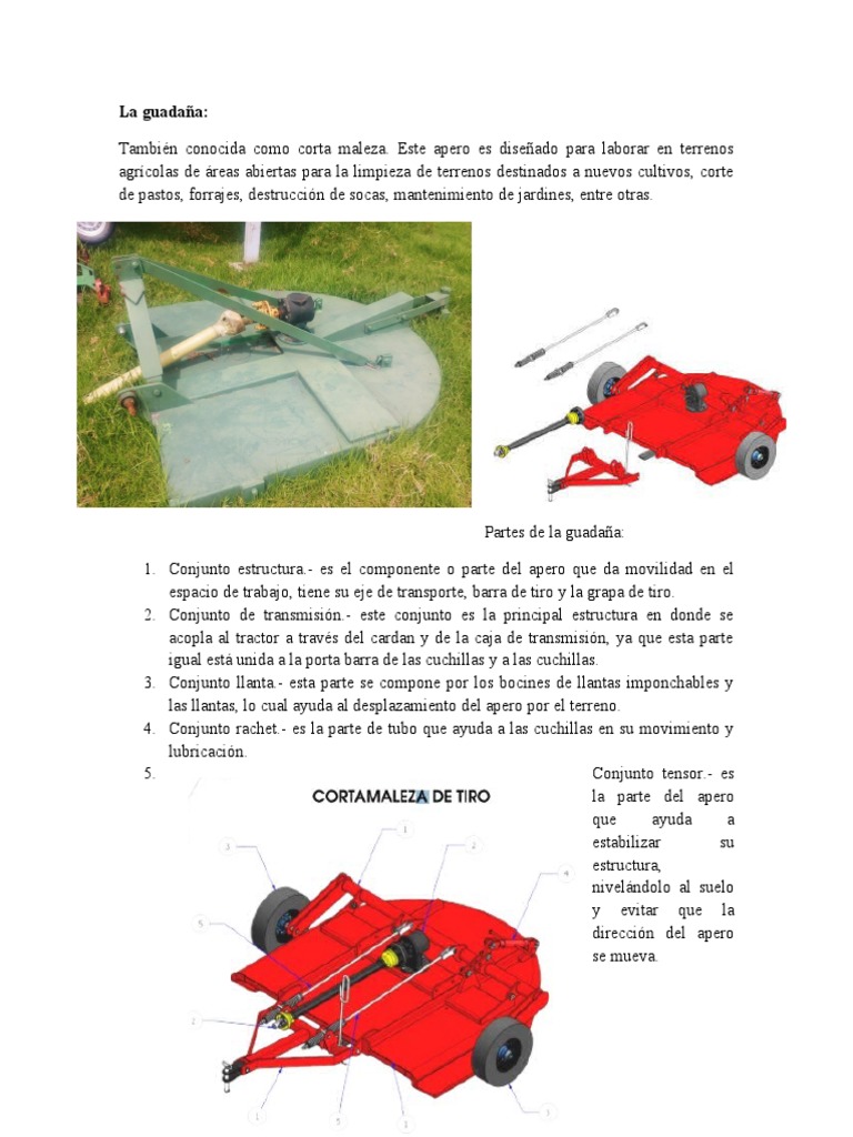 La Guadaña y Sistema de Riego | PDF | Tractor | Riego