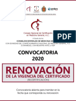 Convocatoria Renovación 2020