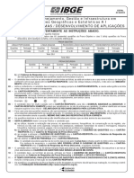 Analista de Planejamento, Gestão e Infraestrutura em Informações Geográficas e Estatísticas A I Análise de Sistemas / Desenvolvimento de Aplicações