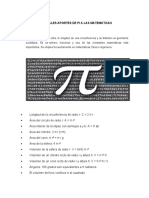 Principales Aportes de Pi A Las Matemáticas