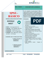 INFORMACION CURSO SPSS