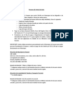 Proceso de Venta de Auto Panama