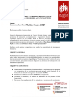 Carta Plan Formativo 2020.