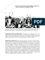 "O Surgimento Da Democracia" Como Aparece Na Obra Introdução À História Da Filosofia Dos Pré-Socráticos A Aristóteles de Chauí