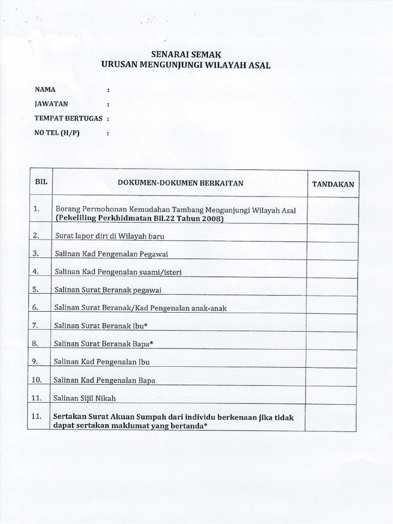 11 Borang Permohonan Kemudahan Tambang Mengunjungi Wilayah Asal Pdf Pdf