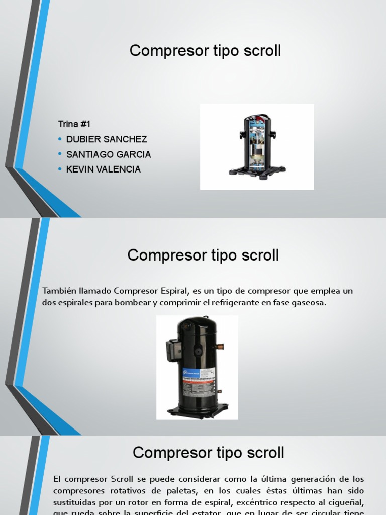 Compresor Scroll: Funcionamiento y Ventajas | PDF | Rotación ...