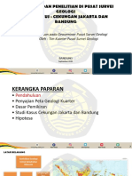 Pemetaan Dan Penelitian Geologi Kuarter Studi Kasus Cekungan Jakarta, Bandung