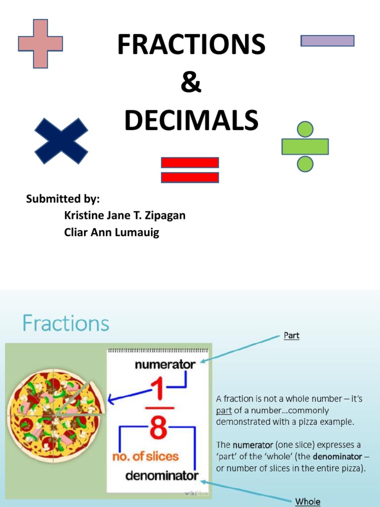 Understanding Fractions and Decimals | PDF | Decimal | Fraction ...