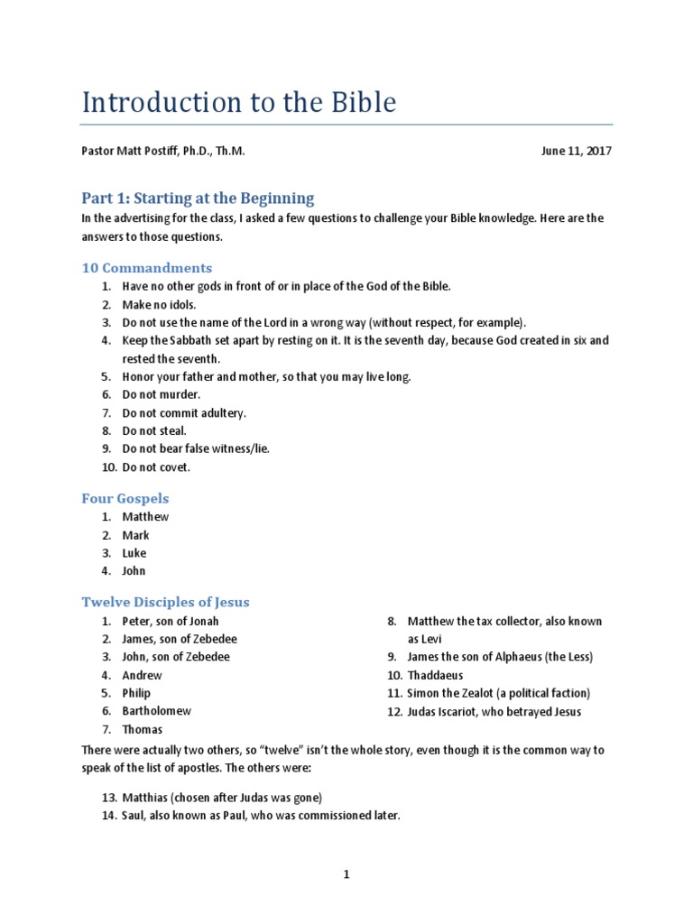 Overview of the Hebrew Bible | PDF | Hebrew Bible | Bible
