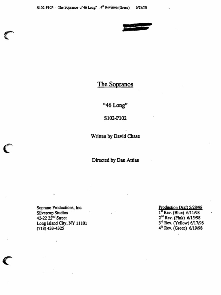 Sopranos 102 46 Long | PDF