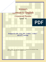 WEBSTER-German-English Crossword Puzzle