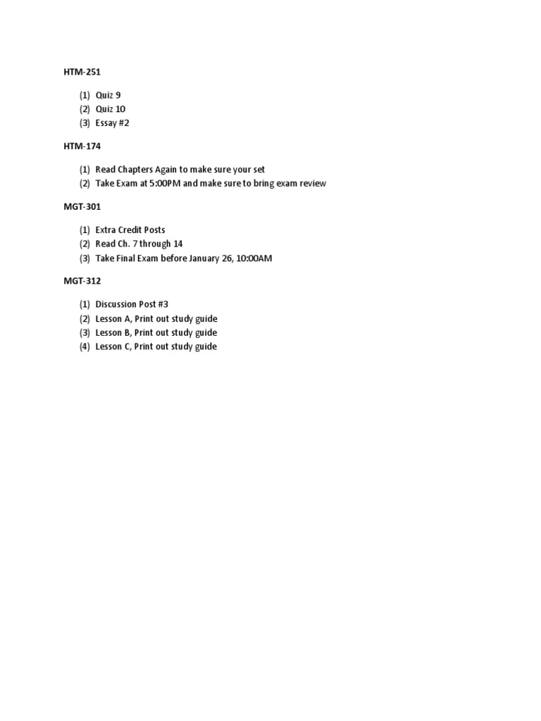 Course Assignments and Exams Overview | PDF | Teaching Methods & Materials