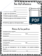 Ficha Del Alumno: Datos de Los Padres