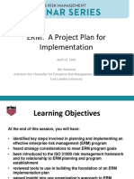 ERM - A Project Plan For Implementation
