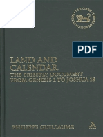 (Library of Hebrew Bible - Old Testament Studies 391) Philippe Guillaume - Land and Calendar - The Priestly Document From Genesis 1 To Joshua 18 (2009, Bloomsbury T&T Clark) PDF