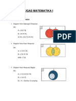 Tugas Matematika I: 1. Contoh Diagram Venn