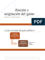 Redistribución y Asignación Del Gasto: Wilson A. Usme Suárez