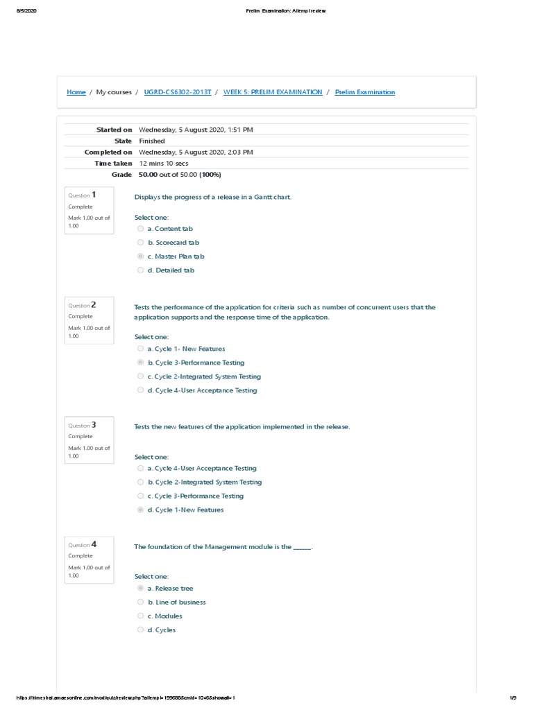 Prelim Exam Review for UGRD-CS6302 | PDF | Product Lifecycle ...