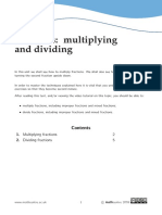 Multiplying Fractions 2 2. Dividing Fractions 5