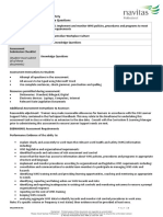 Professional Year Program BSBWHS401 - Work, Health & Safety Assessment Task 1.1 - Knowledge Questions