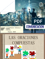 LA ORACIÓN COMPUESTA - 4to - Comunicación PDF