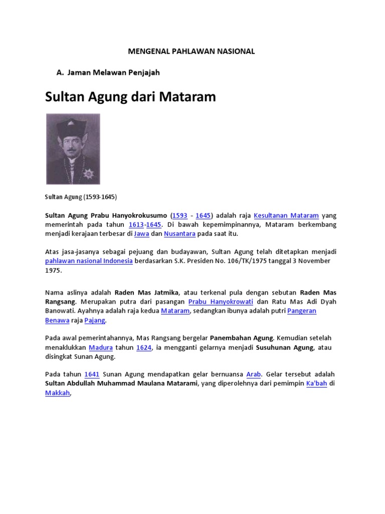 Pahlawan Nasional Jadi
