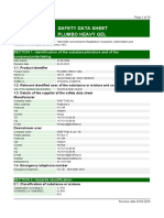 Safety Data Sheet Plumbo Heavy Gel: SECTION 1: Identification of The Substance/mixture and of The Company/undertaking