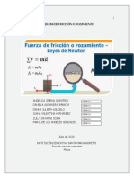 FORMUALARIO INFORME DE LABORATORIO FUERZAS DE FRICCIÓN