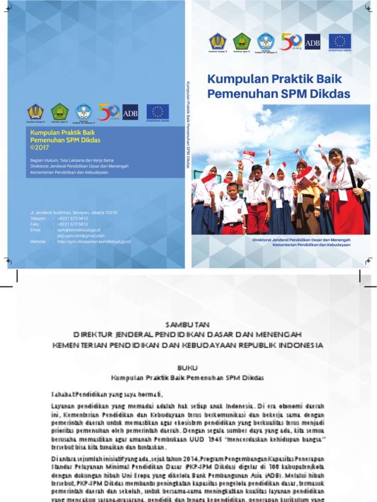 Buku Kumpulan Praktik Baik Pemenuhan Spm Dikdas Pdf