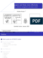 Writing Your Papers and Thesis More Effectively: L TEX, Vector Graphics, Reference Management and Version Control