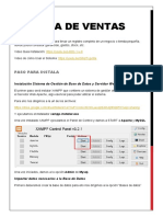 Pasos para Instalar Sistema de Ventas