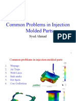 Common Problems in Injection Molded Parts: Syed Ahmad