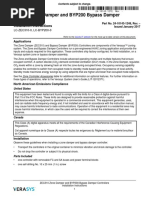 ZEC310 Zone Damper and BYP200 Bypass Damper Controllers: Installation Instructions