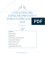 Análisis-Evolución Del Consumo en El Peru 2010 2018